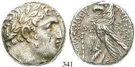 chr. 3,27 g. Kopf des Zeus r. / Prora l., darüber Datierung. SNG Cop.44. ss-vz 120,- 336 Bronze 2. Jh. v.