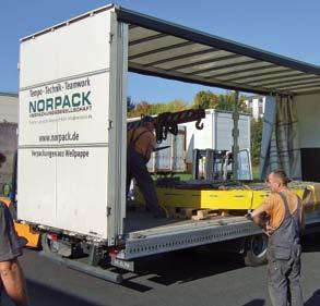 Eine funktionierende Logistik ist für einen Dienstleister wie Norpack