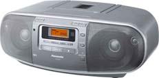 Radiorecorder PLL-Radio, CD (MP3), Cassette, IR-FB - RX-D 50 A CD-Radiorecorder, 6 W (RMS) Ausgangsleistung, PLL Tuner (UKW/MW), 1-fach-Kassettendeck, Uhr mit Timerfunktionen (Play/Sleep), 4