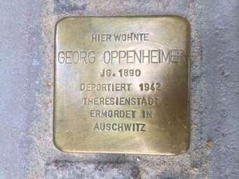 Georg Oppenheimer Georg Oppenheimer wurde am 26. September 1890 in Frankfurt geboren und am 8. Juni 1911 von Pfarrer Holzamer in der Dreikönigskirche getauft. Am 15.