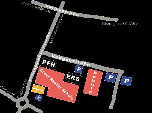 In direkter Nähe der Halle finden Sie ausreichend Parkmöglichkeiten (siehe Plan). Anm. d. Red.