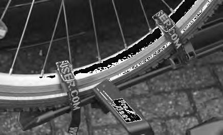 Der Rahmenhalter ist beweglich auf dem U-Bügel zu positionieren, so können Sie am einfachsten die Position finden an welcher Stelle Sie Ihr Fahrrad