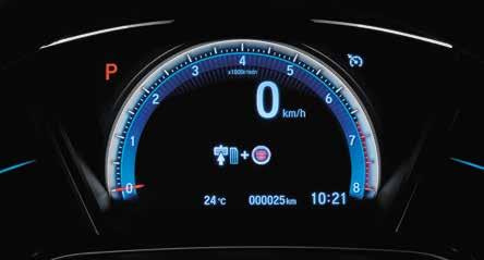 Verkehrszeichenerkennung (Traffic Sign Recognition) Zentralverriegelung, fernbedienbar 1.0 VTEC TURBO 6-Gang-Schaltgetriebe CVT-Automatikgetriebe 1.