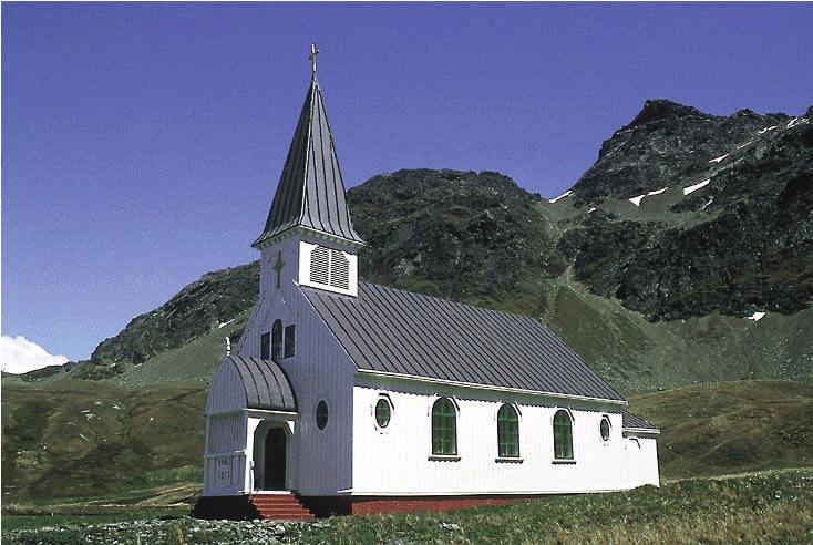 Die kleine Kirche in Grytviken wurde