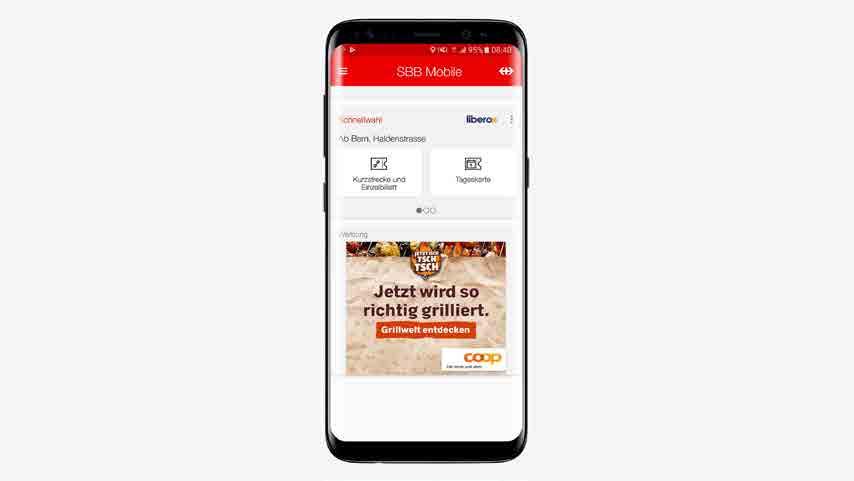SBB Mobile. Die Smartphone-App der SBB ist der digitale Reisebegleiter für Schweizerinnen und Schweizer. Die App gehört zu den meistinstallierten und meistgenutzten der Schweiz.
