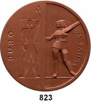 .. Vorzüglich - prägefrisch 50,- 825 6271 Heringsdorf, Weiße Medaille 1979 (98 mm). Direktion des Seebades W. 6271....Fast prägefrisch 20,- 826 5268 Hohenstein-Ernstthal, Weiße Medaille 1974 (120 mm).