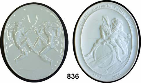 Rat der Stadt; Friedland, Braune Medaille 1969. 725 Jahre Stadt; Frohburg, Braune (2) und weiße (2) Medaille 1983. 750 Jahrfeier; Leipzig, Braune Medaille 1970.