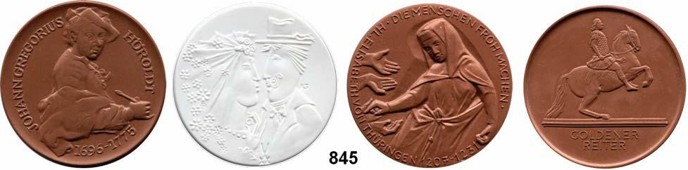 MEDAILLEN AUS PORZELLAN 91 Moderne Medaillen - Staatliche Porzellanmanufaktur MEISSEN