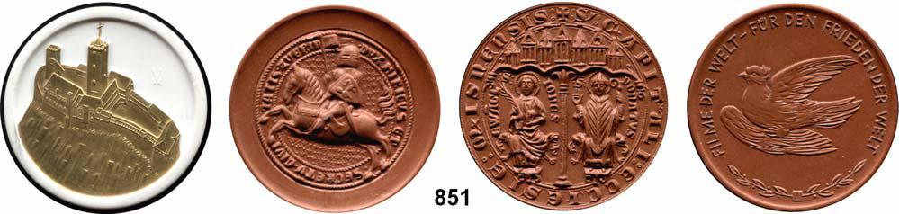 92 MEDAILLEN AUS PORZELLAN Moderne Medaillen - Staatliche Porzellanmanufaktur