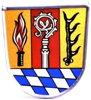 Drei Wappen möchte ich Ihnen hier vorstellen, nämlich das von Eichstätt (Nr.28), das vom Landkreis Eichstätt (Nr.