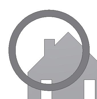 Anhang A 5. Ausrichten des Sucherfernrohrs. Abb. A. Ein entferntes Objekt wird im Gesichtsfeld des Teleskops zentriert. In diesem Beispiel handelt es sich um ein Haus mit einem Schornstein.