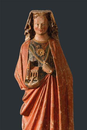 Klosterstifterin Agnes um Kloster Wienhausen Die Lebensgroße Statue zeigt die Gründerin des Klosters