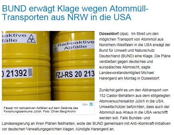 20 http://www.derwesten.de/politik/atomgegner-wollen-castor-stoppen-aimp-id9856464.html Düsseldorf. Atomgegner wollen Castor stoppen 23.09.