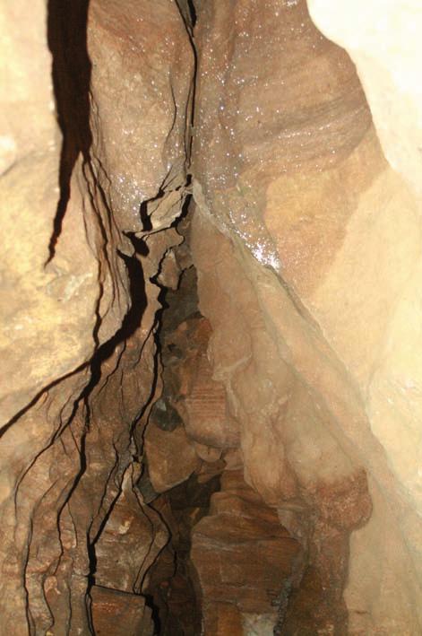 in Felsenkellern. Natürliche Höhlen sind extrem selten.