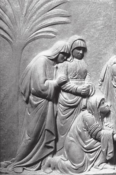 Neben Maria trauern drei weitere Frauen um Jesus: Salome, Maria (Kleopas Frau) 