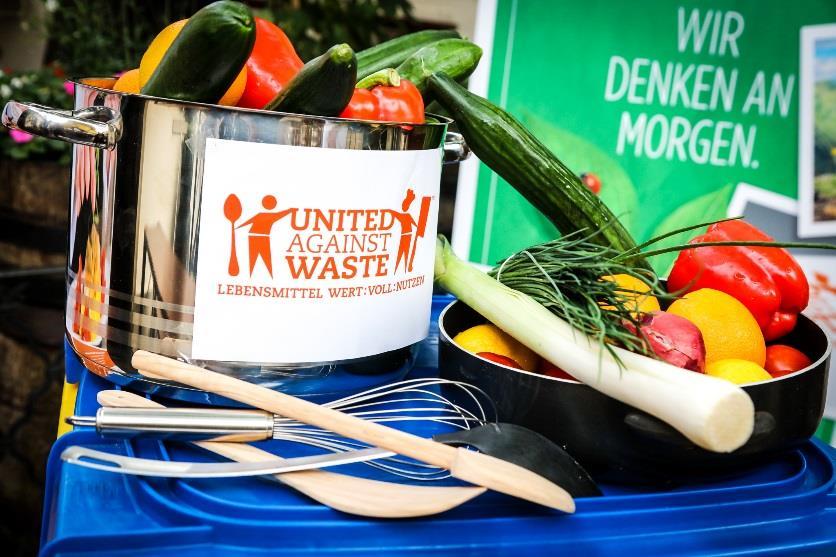Über United Against Waste Ziel Halbierung der vermeidbaren Lebensmittelabfälle in der österreichischen Außer-Haus-Verpflegung bis 2020 Zielgruppe