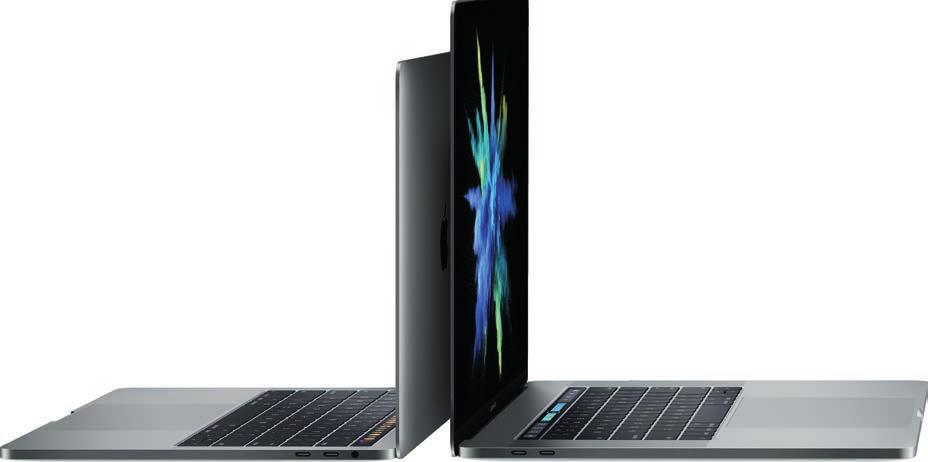 Ein genialer Touch. 13 RETINA HD DISPLAY 14,9 MM DÜNN 15 RETINA HD DISPLAY 15,5 MM DÜNN Das neue MacBook Pro ist schneller und leistungsstärker als je zuvor und dabei deutlich dünner und leichter.
