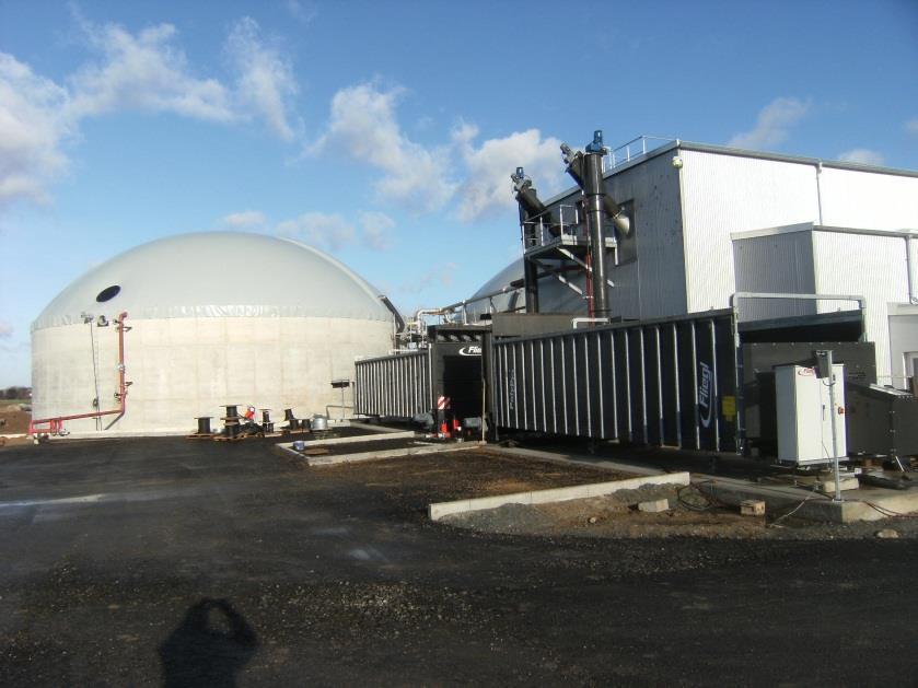 700 Nm³/h Rohbiogas Biomethaneinspeisung: max. 350 Nm³/h Biomethan Biomethanproduktion: ca. 30.