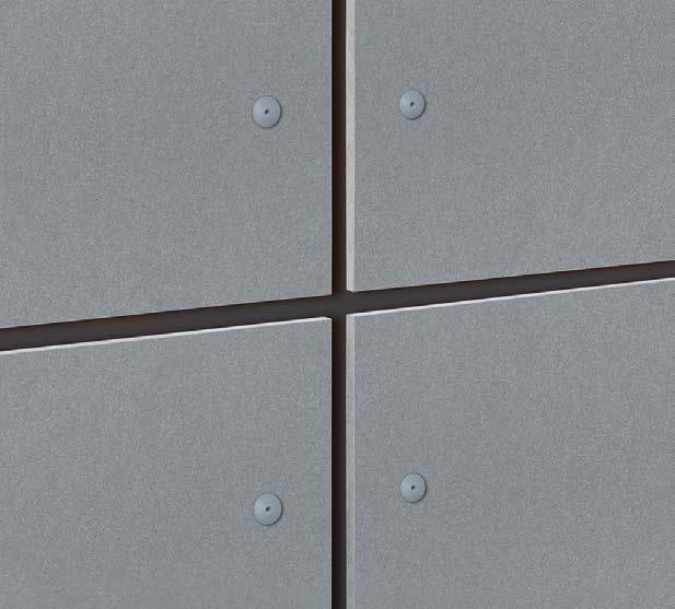 UNTERKONSTRUKTION AUS METALL Nietbefestigung METALL-UK Hinterlüftete Außenwandbekleidungen mit Fassadentafeln EQUITONE, die auf einer Metall-Unterkonstruktion verlegt sind, eignen sich für jede