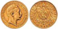 , 10 Mark, Gold, 1893 A, sehr schön.