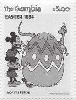 spuk Nº 105 Osterhase und Ostereier Symbole für das Osterfest auf Briefmarken Rund um den Erdball produzieren die Postverwaltungen zu
