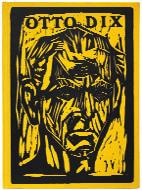 96 280 281 bildnis) von Otto Dix. Gelber Original-Pappband mit der gedruckten Wiederholung des OHolzschnittes als Einbandillustration.
