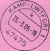 Niersenbruch / Postamt Kamp-Lintfort 5 (1963 1993) Stempel des Postamtes