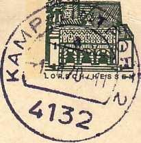 Postamtes Kamp-Lintfort 2 ohne Gebietsleitzahl (22a) -;