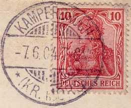 Stempel der Hoerstgener Postagentur