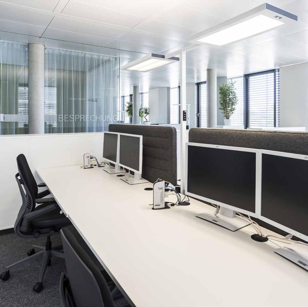 Ein neuer Standard. Bereits im Bürokonzept 2.0 hat ZF als mitarbeiterorientiertes Unternehmen Wert auf qualitativ hochwertige Möbel gelegt.