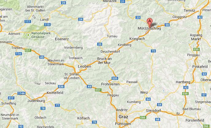 Mürzzuschlag Abbildung 2: Geografische Lage der Stadtgemeinde Judenburg (Quelle: Google Maps) 1.