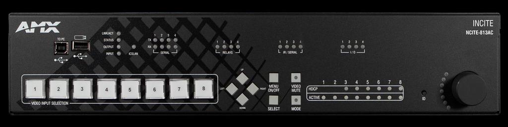 NCITE-813-8x1:3 Digital Video Presentation Switcher - 4K60 4:4:4 mit HDCP 2.