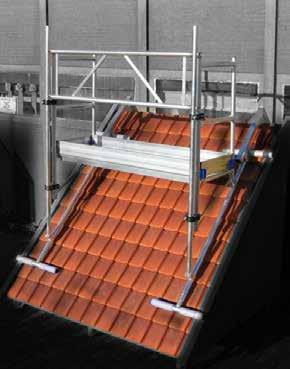 ASC Dachkonsole / Kamingerüst / Dachgaubengerüst Dachkonsole / Kamingerüst: Die ASC Dachkonsole ist die ideale Erweiterung für die Arbeiten auf Dächern, an der Dachgaube und am Kamin.