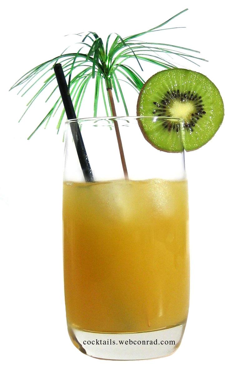 Yellow Runner 10 cl Ananassaft 8 cl Grapefruitsaft 1 cl Zitronensaft 1 cl Mandelsirup 1.