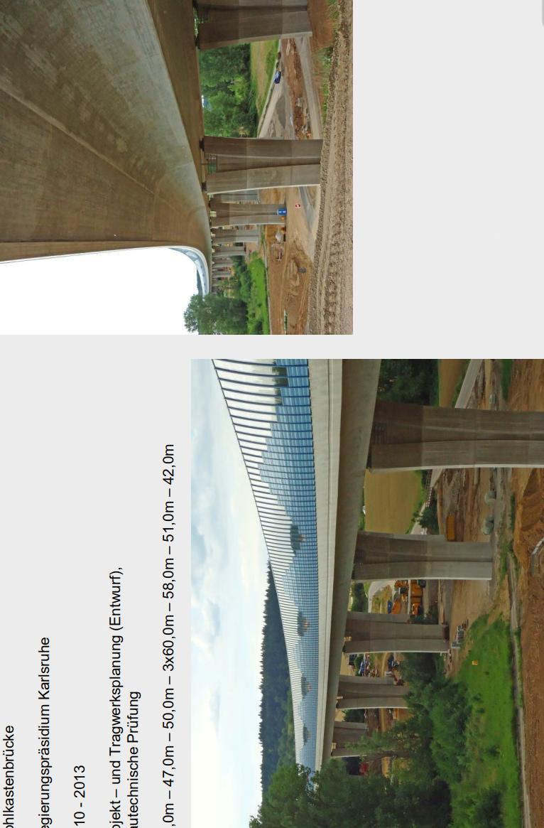 Referenzen - Massivbrücke Hohlkastenbrücke Regierungspräsidium Karlsruhe Bauzeit: 2010-2013 Unsere Leistung: