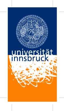 - 553-572. Erteilung der Lehrbefugnis Das Rektorat der Leopold-Franzens-Universität Innsbruck hat Mag. Dr.