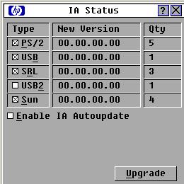 Aktualisieren der Schnittstellenadapter-Firmware über die Autoupdate- Funktion Mit der Autoupdate-Funktion wird die Firmware eines Schnittstellenadapters automatisch bei einem Upgrade des Console