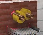 Weitergehende Dämmung Die Dämmung von nicht brennbaren Rohren kann an der Schottoberfläche aufgesetzt werden.