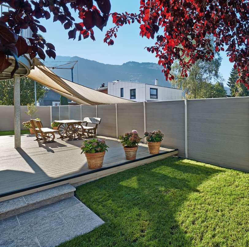 RUNDUM WOHLFÜHLEN Sichtschutz für Terrasse und Garten Dem Garten kommt als verlängertes Wohnzimmer eine wichtige Bedeutung in Ihrem Zuhause zu.