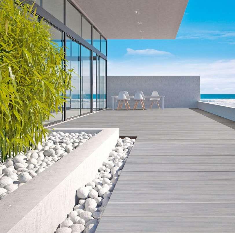 UNVERGÄNGLICH SCHÖN Terrace Massive Pro Unsere Terrassen aus dem patentierten Holz-Kunststoffverbundwerkstoff Twinson überzeugen als umweltfreundliche und pflegeleichte Alternative zu Dielen aus Holz.