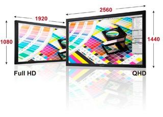 WQHD-Auflösung mit 2560 x 1440 Bildpunkten für ultrahochdefinierte Bilder Der VP2772 ist speziell auf ultrahochdefinierende Desktop-Publishing- Anwendungen ausgelegt und bietet dank seiner