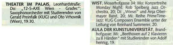 Kronen Zeitung, Theater/Konzert, 08.03.2012, S.