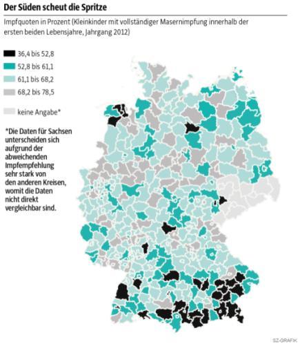 Unterversorgung Nirgendwo in Deutschland ist die Impfquote so niedrig wie