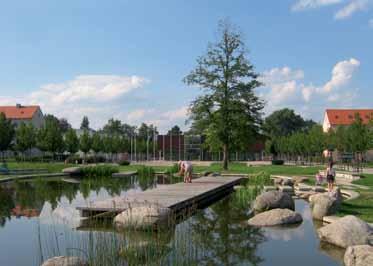Wohnungswesen und Städtebauförderung 2 Der neue Stockerhut-Park wertet den gleichnamigen Stadtteil in Weiden i.d. Oberpfalz auf und schafft v.a. für Kinder und Jugendliche vielfältig nutzbare Freibereiche.
