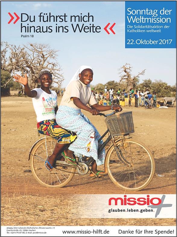 Pfarrbrief Weltmissionssonntag St. Marien, Brake Im Zentrum des Weltmissionssonntages am 22. Oktober steht das Land Burkina Faso, eines der ärmsten Länder der Welt.