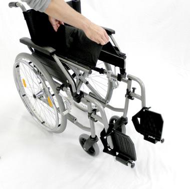 Sitzbespannung Typenschild Kniehebel-Feststellbremse Beinstütze Hebepunkte Fußplatten Lenkrad Falten Positionieren Sie Ihren Faltrollstuhl