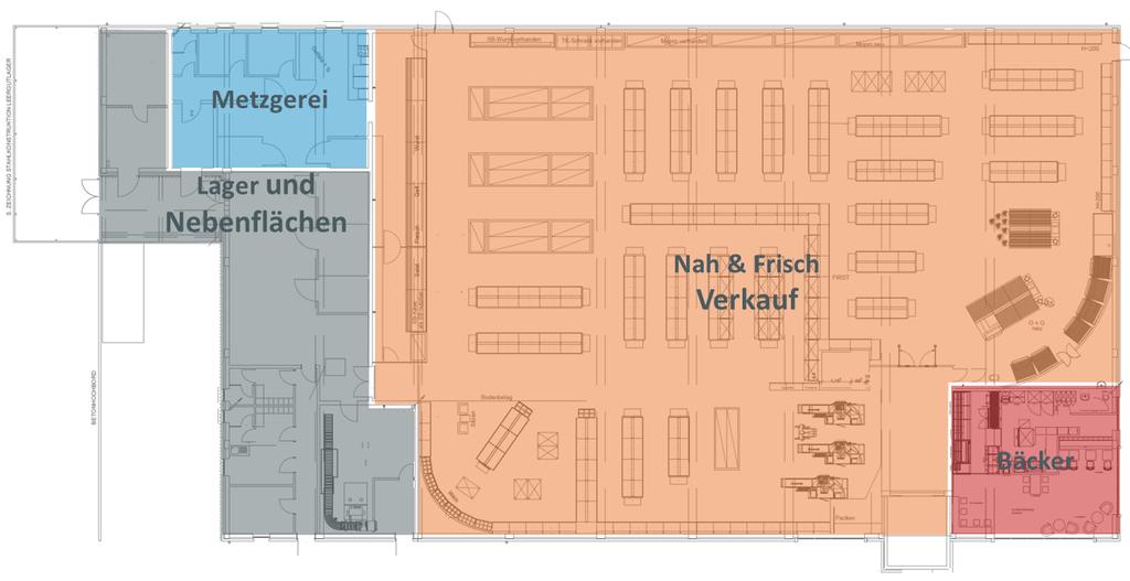 Nah&Frisch Husby Fläche: Verkauf: 1.133m² Bäcker: 58m² Gesamt: 1.