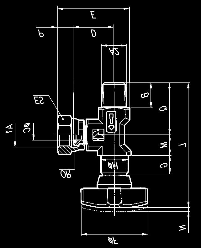 MANOMETER- WERKSTOFFE FT 291 Manometer-Absperrventile, rechtwinklig Manometer-Absperrventile der Serie FT 291 werden zum Schutz von Manometern eingesetzt.
