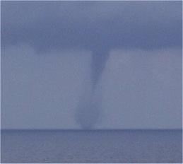 waterspouts nearby the