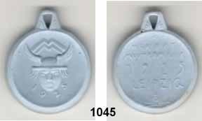..vz-prfr 50,- 1044 Leipzig, Grüne Medaille 1925 Herbst - Mustermesse 32 mm PROBEPRÄGUNG.